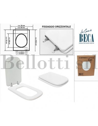 Copriwater conca frontale - Bellotti