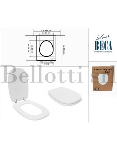 Sedile WC MDF Italico bianco - Bellotti