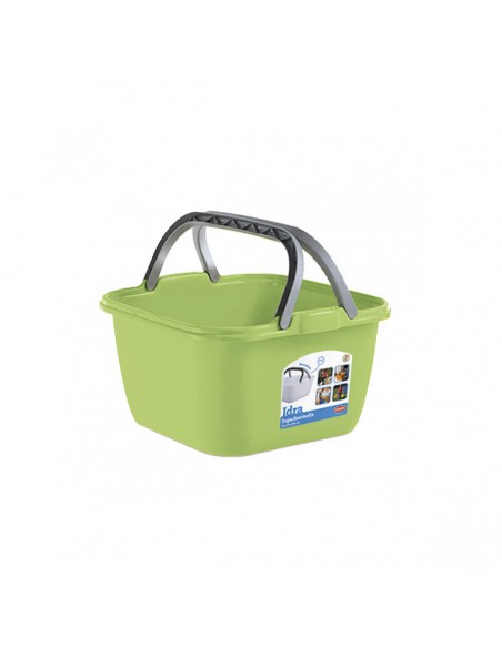 Superbacinella Idra quadra con manici - Stefanplast