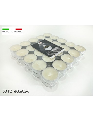 Conf. 50 tealights bianche - General Trade