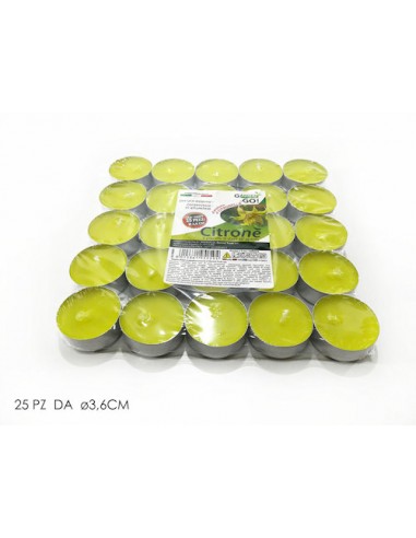 Conf. 25 tealight alla citronella - General Trade