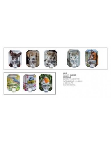 Gancio Animals Blister 1 PZ ART 49C - Jumbo