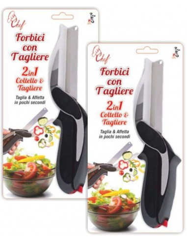 Forbici da cucina con tagliere - Pratiko