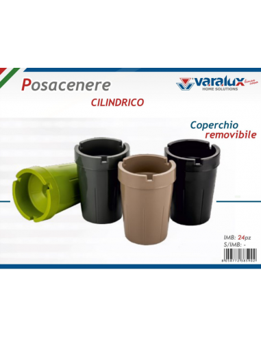 Posacenere con coperchio removibile - Varalux