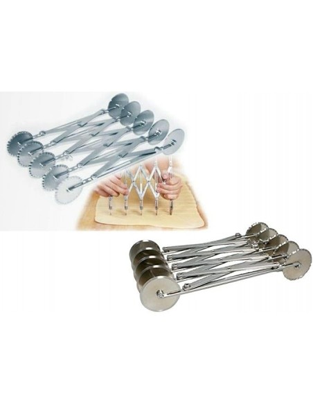 Pantografo tagliapasta festonato-liscio Inox - Kaufugt