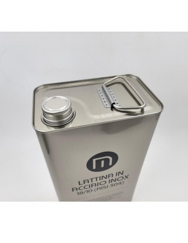 Latta per olio in acciaio inox 18/10...