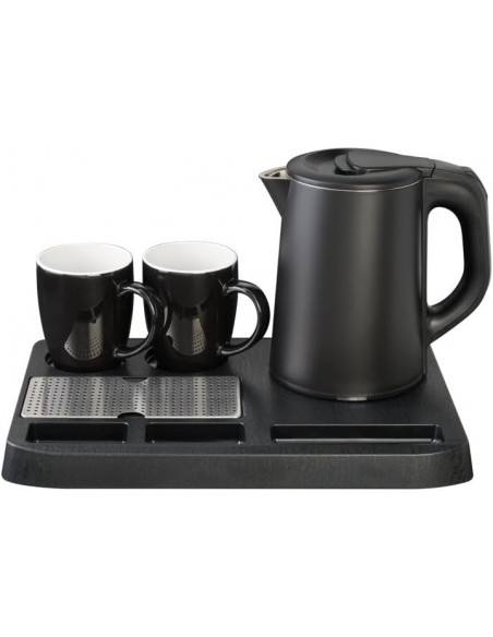 Set bollitore 0,8 lt con 2 tazze e vassoio - Kaufgut