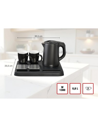 Set bollitore 0,8 lt con 2 tazze e...