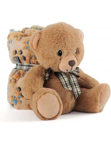 Peluche orsetto con plaid - Perletti