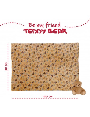 Peluche orsetto con plaid - Perletti