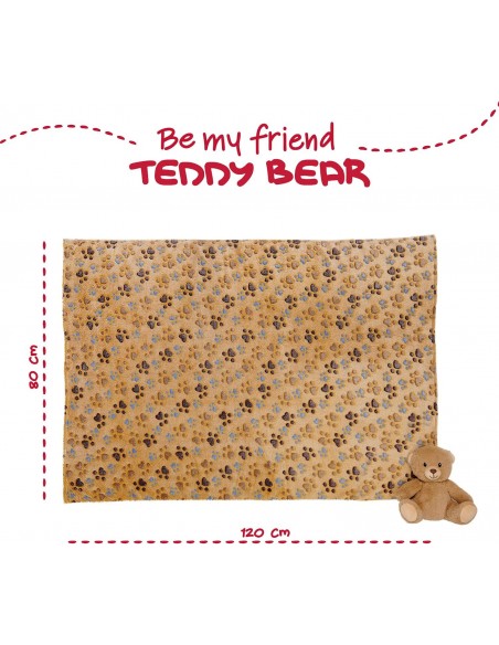 Peluche orsetto con plaid - Perletti