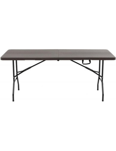 Tavolo pieghevole in Rattan 180x75x74 marrone - General Trade