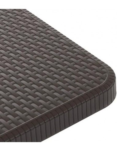 Tavolo pieghevole in Rattan 180x75x74...