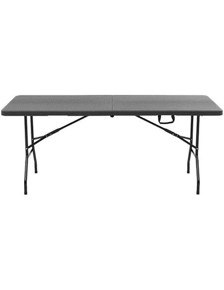 Tavolo pieghevole in Rattan 180x75x74 marrone - General Trade