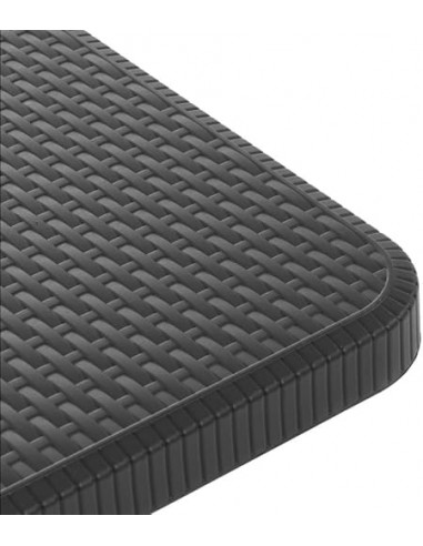 Tavolo pieghevole in Rattan 180x75x74...