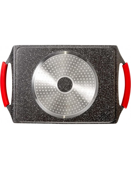 Griglia vulcano rettangolare 26x35 cm - Euronovità