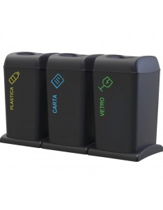 Set 3 pattumiera per...